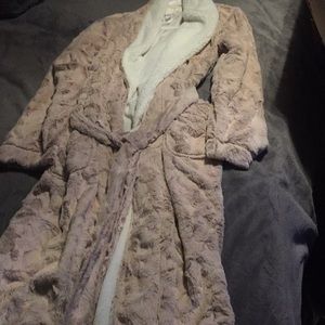 Stars above fuzzy robe